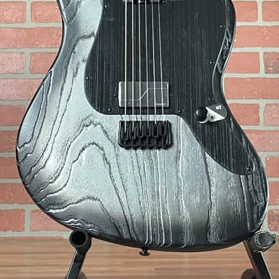 ESP LTD XJ-1B HT Baritone Electric Guitar - Silver Blast image 2
