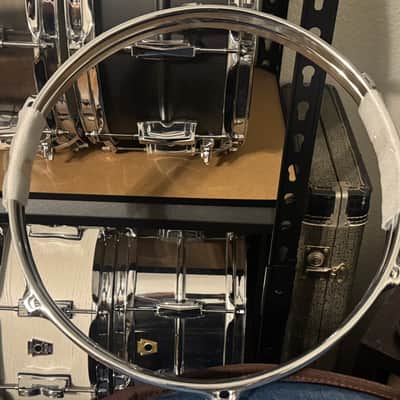 EKG 2.3 ml triple flanged 6 hole tom hoops 12” 2025 - Chrome image 3