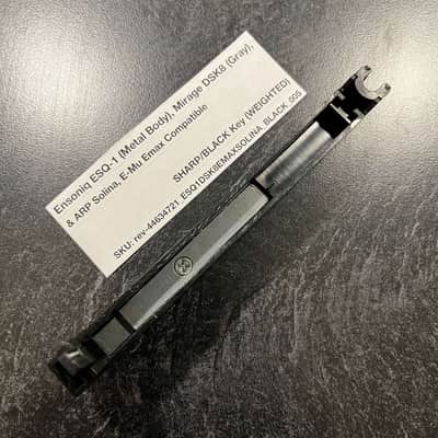 Ensoniq Replacement Weighted SHARP/BLACK Key (Ensoniq Keybeds) for Ensoniq ESQ-1 (metal) & Mirage DSK8 (gray), E-Mu Emax I Keyboard, ARP Solina (B417)