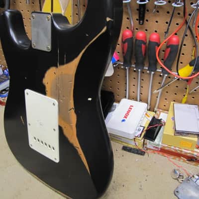 Nash S-57 - Stratocaster Style - 2024 -  Black Heavy Relic image 7