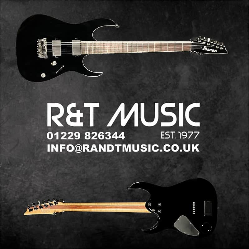 Ibanez RGIR20FE Iron Label Electric Guitar in Black w/EMG Pickups