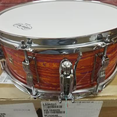 Ludwig *Pre-Order* Legacy Mahogany Reissue Mod Orange Jazz Fest 5.5x14" Snare Drum Made in USA Special Order Authorized Dealer image 4