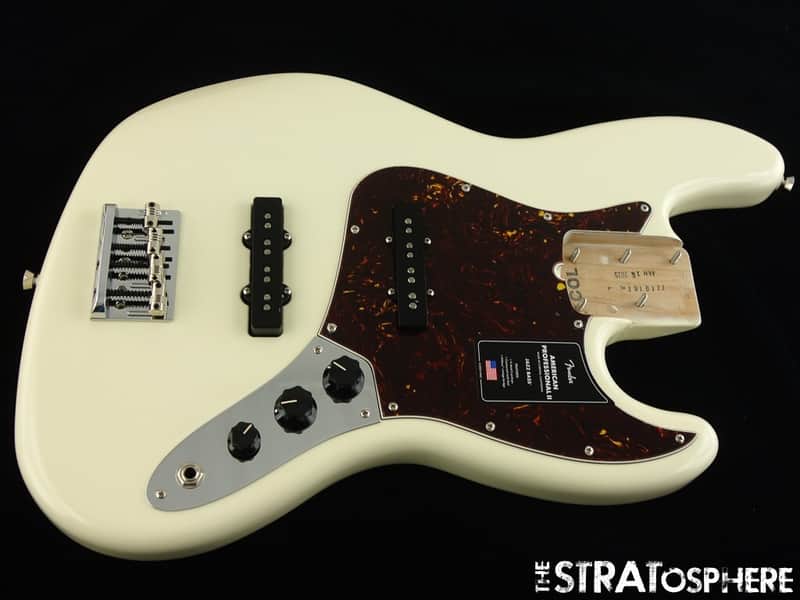 Fender American Professional II Jazz J Bass LOADED BODY V-Mod II Olympic White image 1