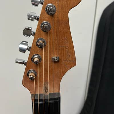 Fender American Acoustasonic Stratocaster Acoustic Electric Guitar - Dakota Red image 3