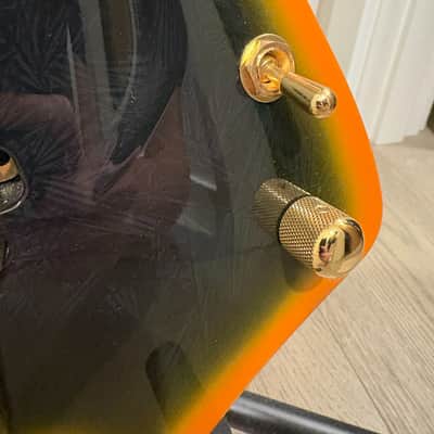 Aristides H/07 Custom - Black Orange Crackle Burst image 3