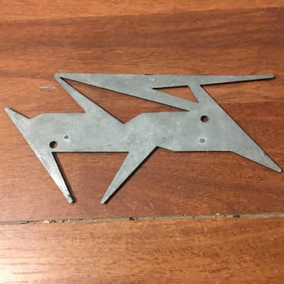 Vintage Early 80's PEAVEY Metal Logo Amp Speaker Badge Emblem 6.25" image 2