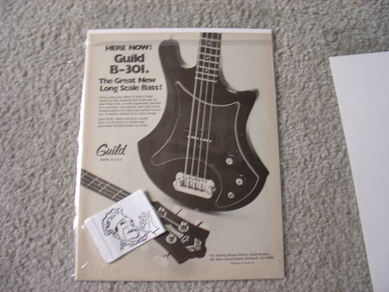 Vintage Advertisement for Guild # B-301 1970's image 1
