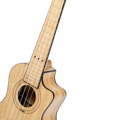 Ortega RUNAB-CC Bamboo Series Solid Bamboo Top & Neck 4-String Concert Acoustic-Electric Ukulele w/Gig Bag image 8