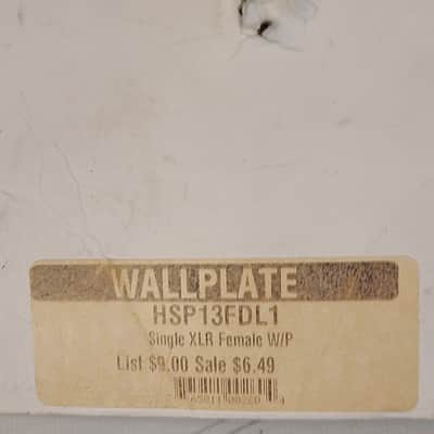 Horizon Wallplate HSP14FDL1 Single XLR Female image 6