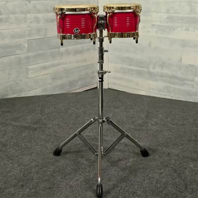 Used LP Matador Bongos w/Stand and Bag - Very Good image 2