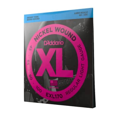 D'Addario EXL170 Nickel Wound Bass Guitar Strings (45-100, Regular Light Long Scale) image 2
