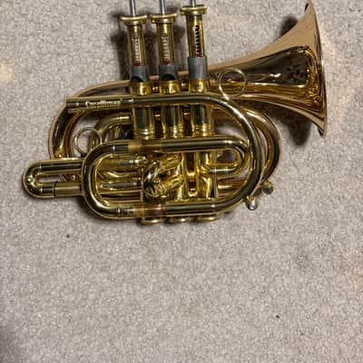 Carol Brass CPT-3000-GLS-L Pocket Trumpet Lacquer image 2