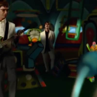 Oasis 'All Around the World' Video Replica Guitar Noel Gallagher Be Here Now 1997 Green image 15