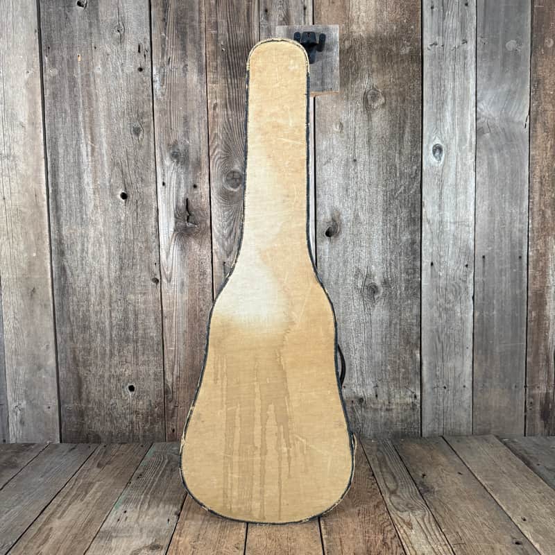 Unbranded Trap door parlor guitar case 1900s 1910s 1920s - Tan image 1