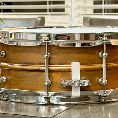 Ludwig Raw Copperphonic 5x14 snare drum - Raw Copper image 5