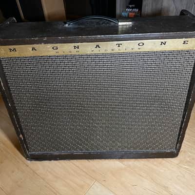 Magnatone Estey Custom 460 2-Channel 35-Watt 2x12" Guitar Combo with 5" / 7" Midrange Drivers 1960s - Brown image 1