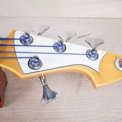 Teisco SPB-200 Spectrum Bass Reissue MIJ 2001 Metallic Blue Short Scale 30' Japan w/ Bag image 3