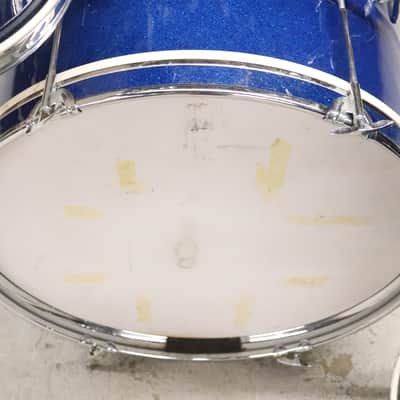 Stetson Japanese 3pc Drum Kit Set Blue Sparkle Vintage 1960's 20/14/12" image 15
