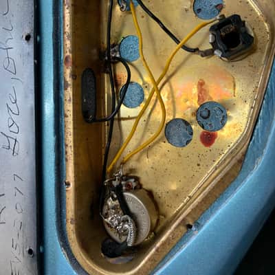 Gibson Thunderbird II Non Reverse 1967 Blue image 10