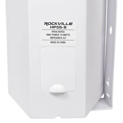 Rockville Rock Zone 8 Ch. Multi Room Home Receiver+16) White 5.25" Wall Speakers image 9