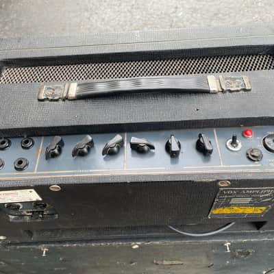 Vox AC-50/4 2-Channel 50-Watt Diode-Rectified Guitar Amp Head 1965 - 1966 - Black with Diamond Cloth image 2