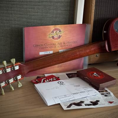 Gibson GOOD WOOD Custom Shop 1958 Les Paul Std. Reissue R8 1.Hd, Washed Cherry, Good Wood Era, S.Duncan Slash PU´s​​ 2005 - Washed Cherry Burst image 4