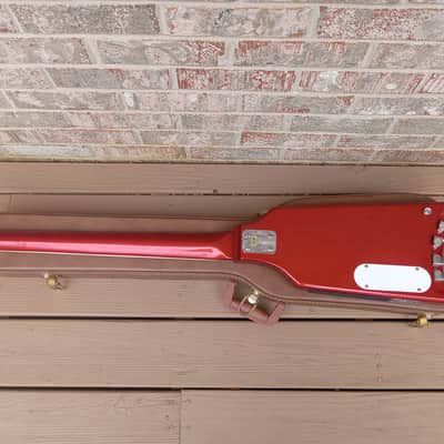 Vintage 1980's Hondo Alien Headless Aluminum Neck Bass Guitar w/ Original Hardshell Case! image 10