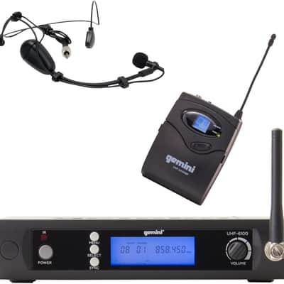 Gemini Sound UHF-6100HL Wireless Lavalier & Headset Mic - Precision Sound for Every Word and Tune image 1