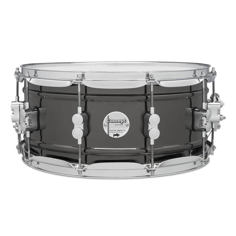 PDP Concept Series Metal Snare, 6.5x14, Black Nickel Over Steel w/Chrome Hardware image 1