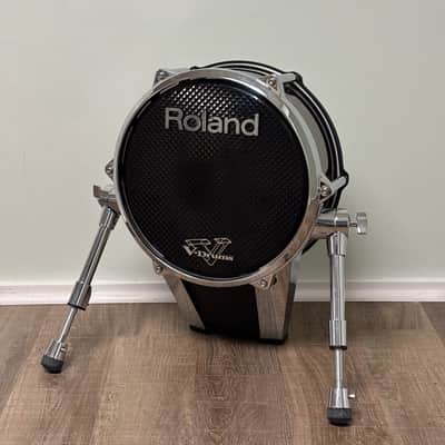 Roland KD-140 V-Kick 14" Bass Drum Trigger Pad 2010s - Black Chrome image 1