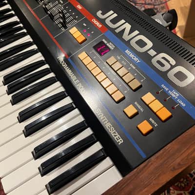 Roland Juno-60 61-Key Polyphonic Synthesizer 1982 - 1984 - Black image 10