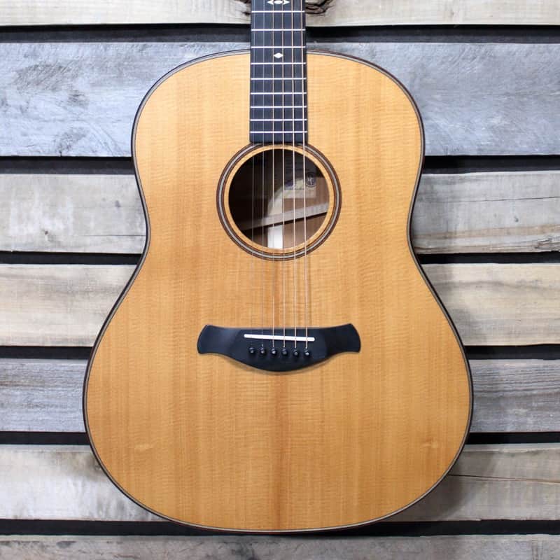 Used (2021) Taylor Builder's Edition 517 Left-Handed Acoustic Guitar with Western Floral Hardshell Case image 1