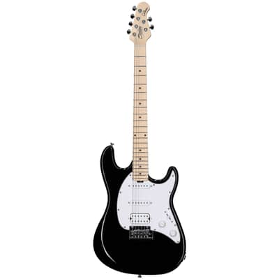 Immagine Sterling Intro Series Cutlass HSS Electric Guitar, Black - 3