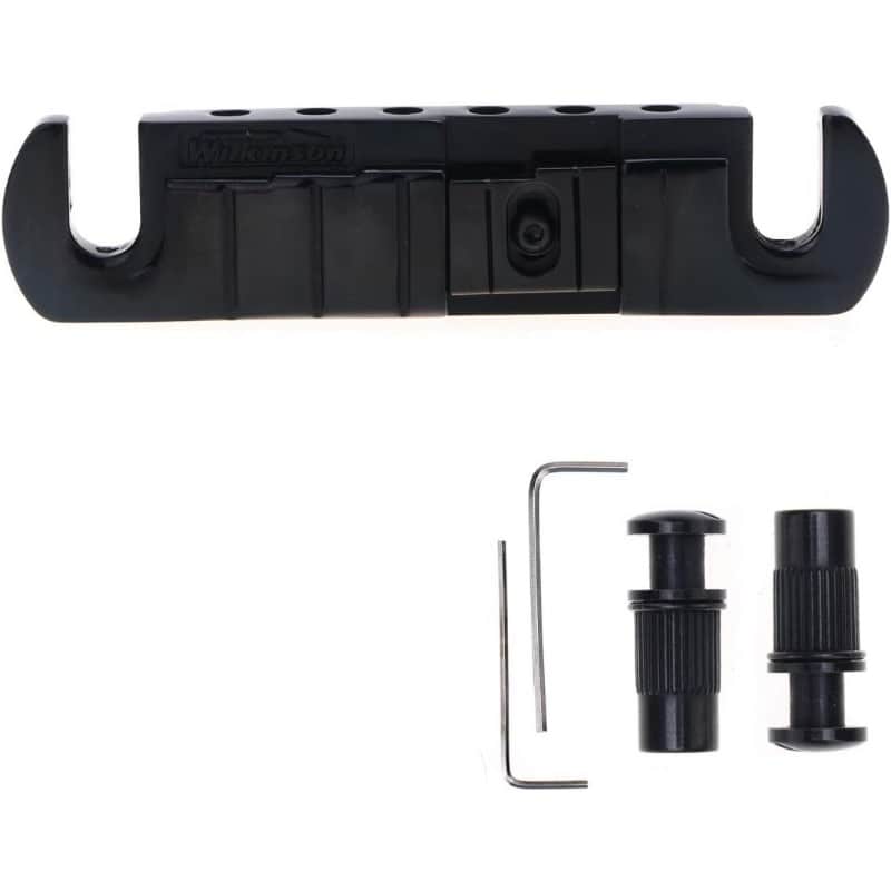 Adjustable Intonated Wraparound Bridge Tailpiece for Les Paul Style Electric Guitar image 1