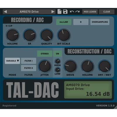 TAL Software DAC Bit-Crusher Software (Download) image 5