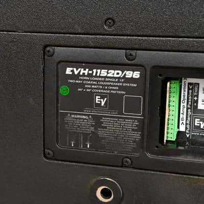 Electro-Voice (EV) EVH-1152D/96 15" Point-Source Loudspeaker (PAIR) CG01YBV *ASK FOR SHIPPING* image 11