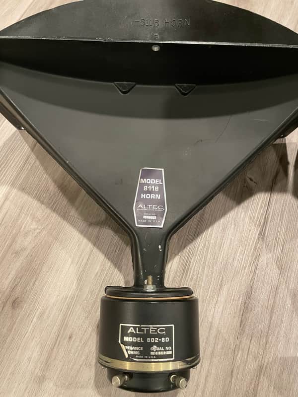 り*り様 ALTEC 811Bホーン & 802-8Dドライバー 1台音出ず Altec Lansing model 811B Voice of the Theater horn and Compression