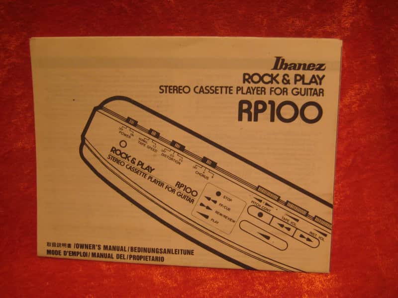 Ibanez Manual for RP100 Rock & Play Stereo Cassette Player image 1