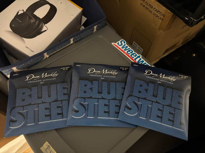 3x Sets Dean Markley Blue Steel Bass Strings Extra Light 40-95 image 1