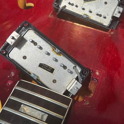Gibson Pat No Sticker Pair Chrome humbucking pickup 1966 vintage PAF tone image 1