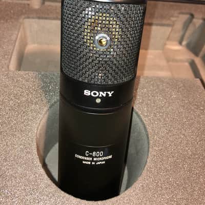 Sony c800 tube mic in excellent condition case+keys PSU shockmount spare tube A+ image 4