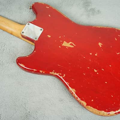 1964 Fender Duosonic, Translucent Red, Mahogany Body + OHSC image 9