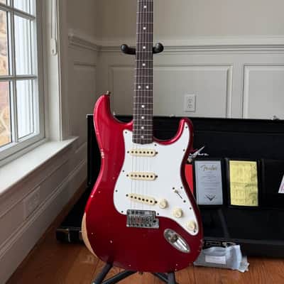 2026 Fender Custom Shop Stratocaster Pro W25 Relic - Candy Apple Red image 3