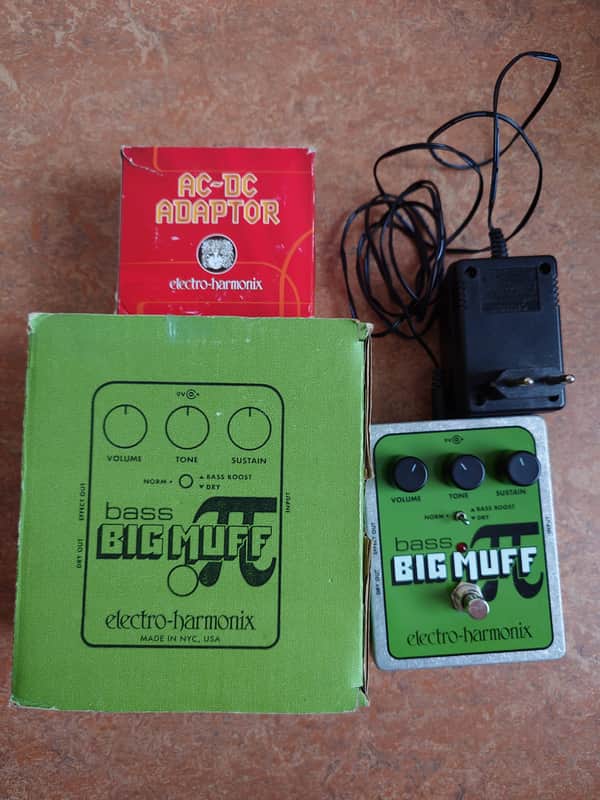 Electro-Harmonix Bass Big Muff Pi + EHX 9V Adapter image 1