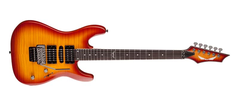 Dean Custom 380 Floyd Trans Amberburst image 1