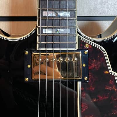 D'Angelico Excel DC Stopbar Tailpiece Solid Black Semi-Hollow Electric Guitar Case Made in South-Korea image 4