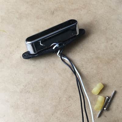 Seymour Duncan STR-3 Quarter Pound TELE Neck Pickup Chrome Cover Series Mod Wire image 2