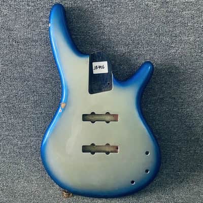 Metallic Blue 4 String Bass Guitar Body image 1