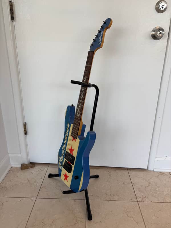 Washburn Chicago Budweiser Guitar 2003 - Chicago Flag | Reverb