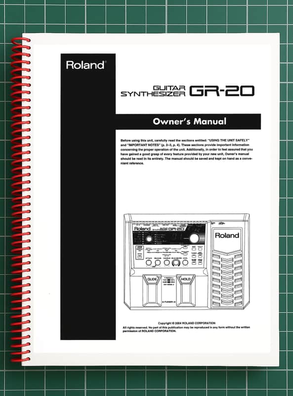 Roland GR-20 — Owners Manual User Guide Instructions — 49 Pages — USA Made image 1